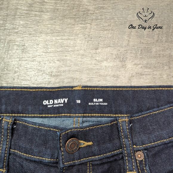 Old Navy Slim Built in Tough Jeans Size 18 - Picture 2 of 6